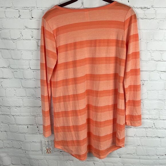 LuLaRoe Lynnae XS Orange Stripes NWT - Picture 4 of 6